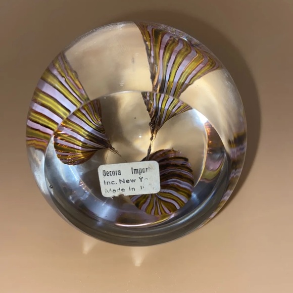 Murano Glass Flowers Paperweight From Retailer Decora Imports - Picture 4 of 6